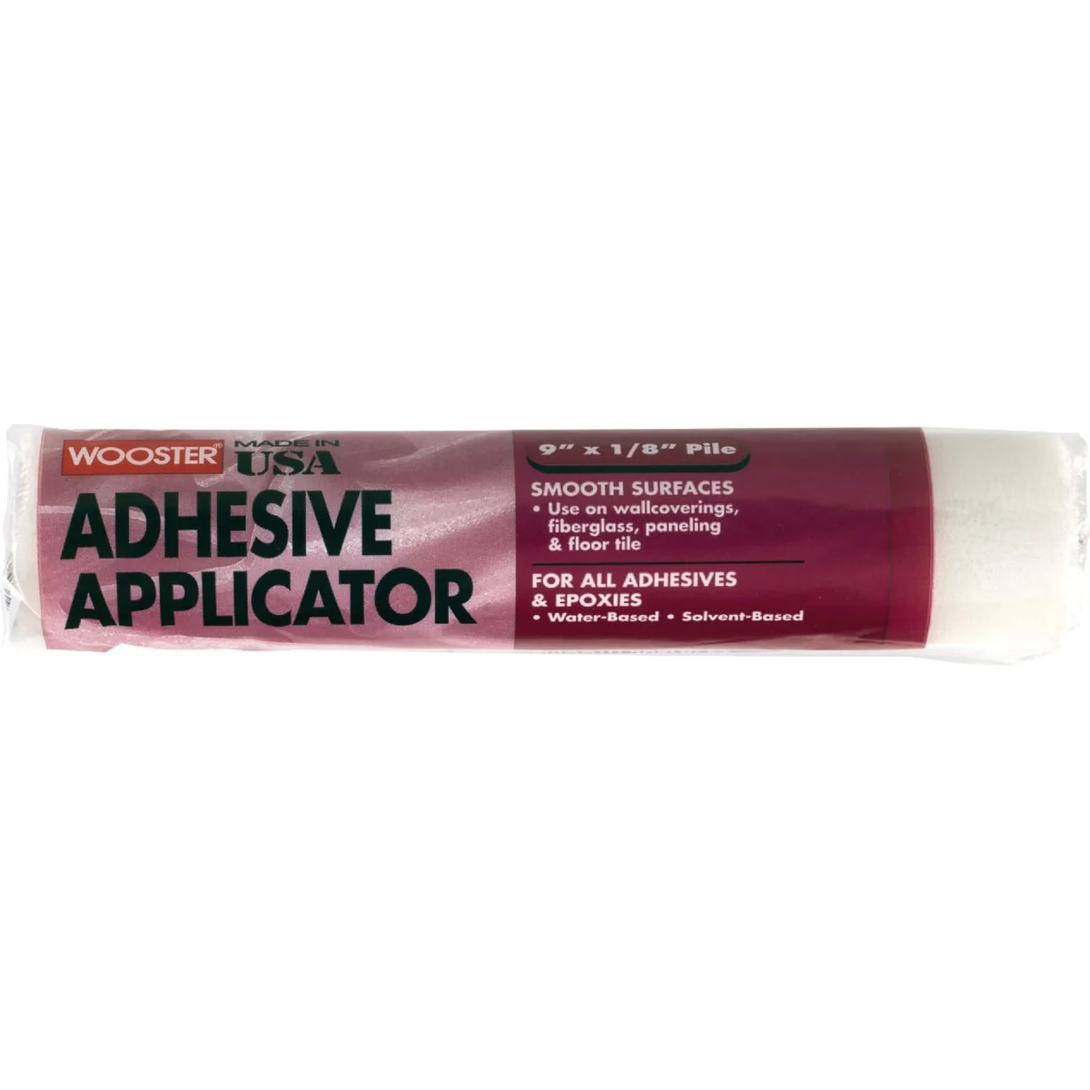 Functional Wooster 9 In. x 1 8 In. Adhesive Applicator Specialty Roller Cover Relaxed