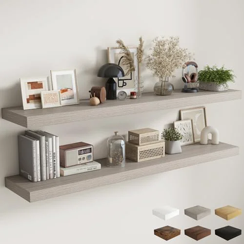 Durable 72 Inch Floating Shelves 2 Count Advanced
