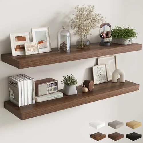 Powerful 55 Inch Fireplace Mantel Shelf 2 Count Luxury