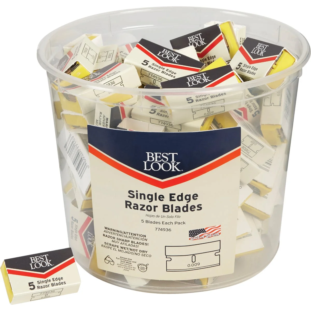 World-Class Look Single Edge Razor Blades 5-Pack Convenient