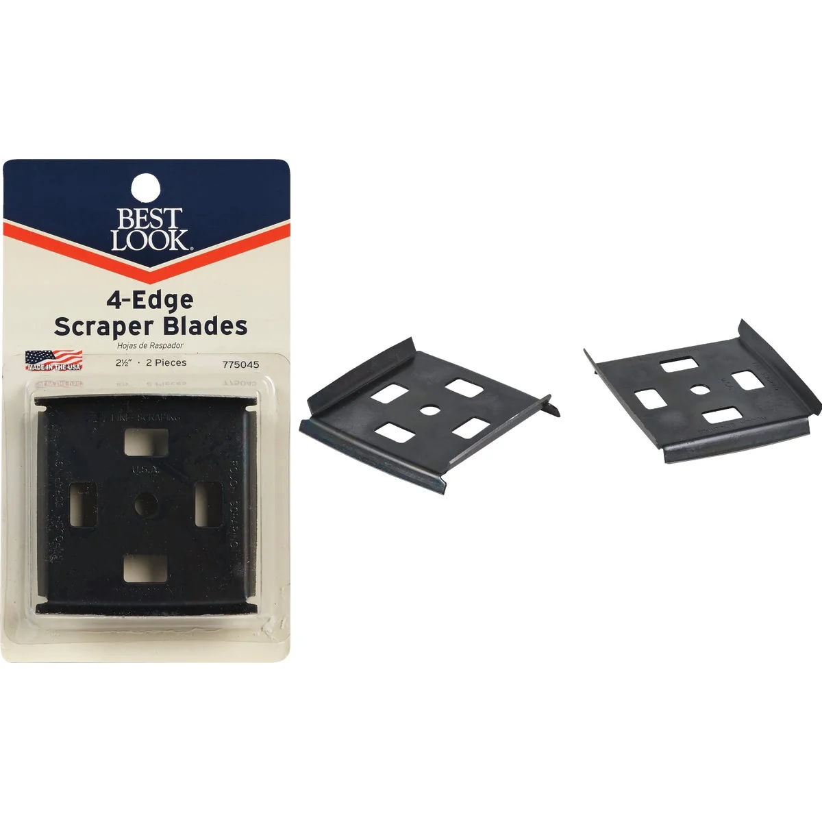 Certified Look 2-1 2 In. 4-Edge Scraper Blade 2-Pack Organic