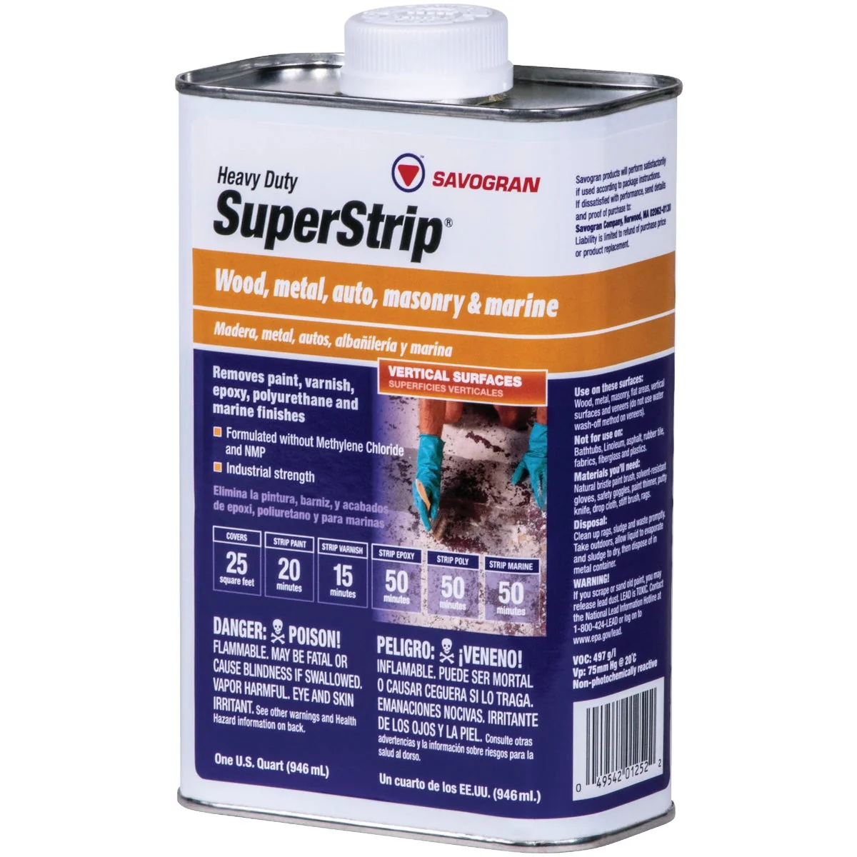 Safe Savogran SuperStrip Methylene Chloride Stripper Original