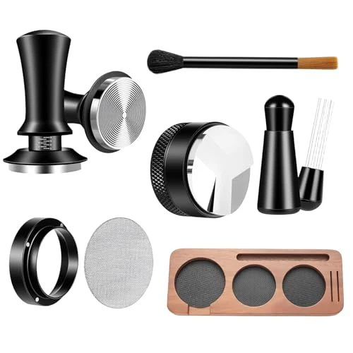 Exceptional 7 Pcs 58mm Espresso Tamper Tools Accessories Kit for Coffee WDT Tool Set Eco-Friendly