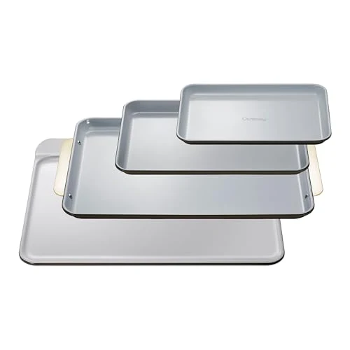 High-Quality Non Stick Ceramic Baking Sheet Trio and Cookie Sheet Set 4 Count Next-Generation