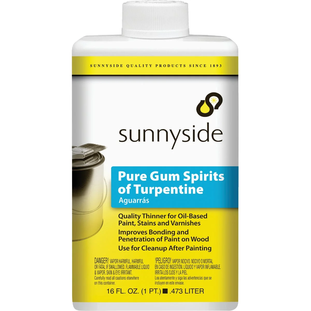 Reusable Sunnyside 1 Pint Pure Gum Spirits Turpentine Original Design
