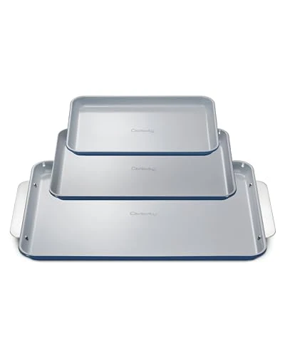 Comfortable Non Stick Ceramic Baking Sheet Trio 3 Count Flexible