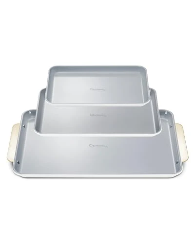 Premium Non Stick Ceramic Baking Sheet Trio 3 Count Official