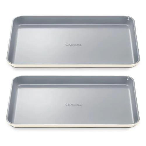 Elite Non Stick Ceramic Medium Baking Sheet Duo 2 Count Environmentally Friendly