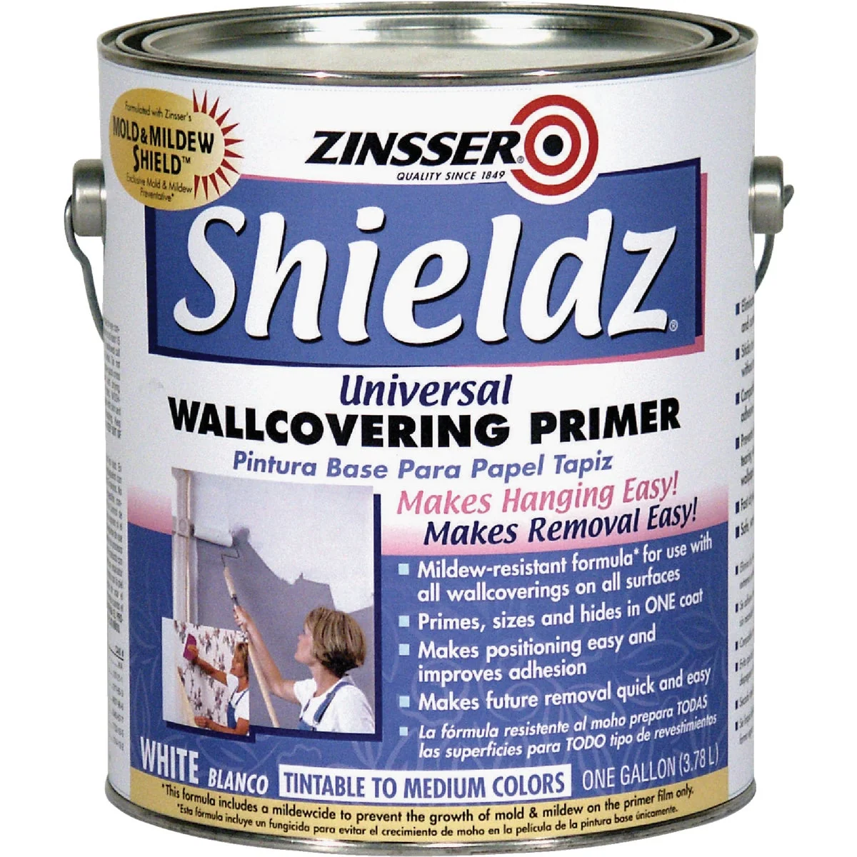 Professional Zinsser Shieldz White Wallpaper Primer 1 Gal. Minimalist