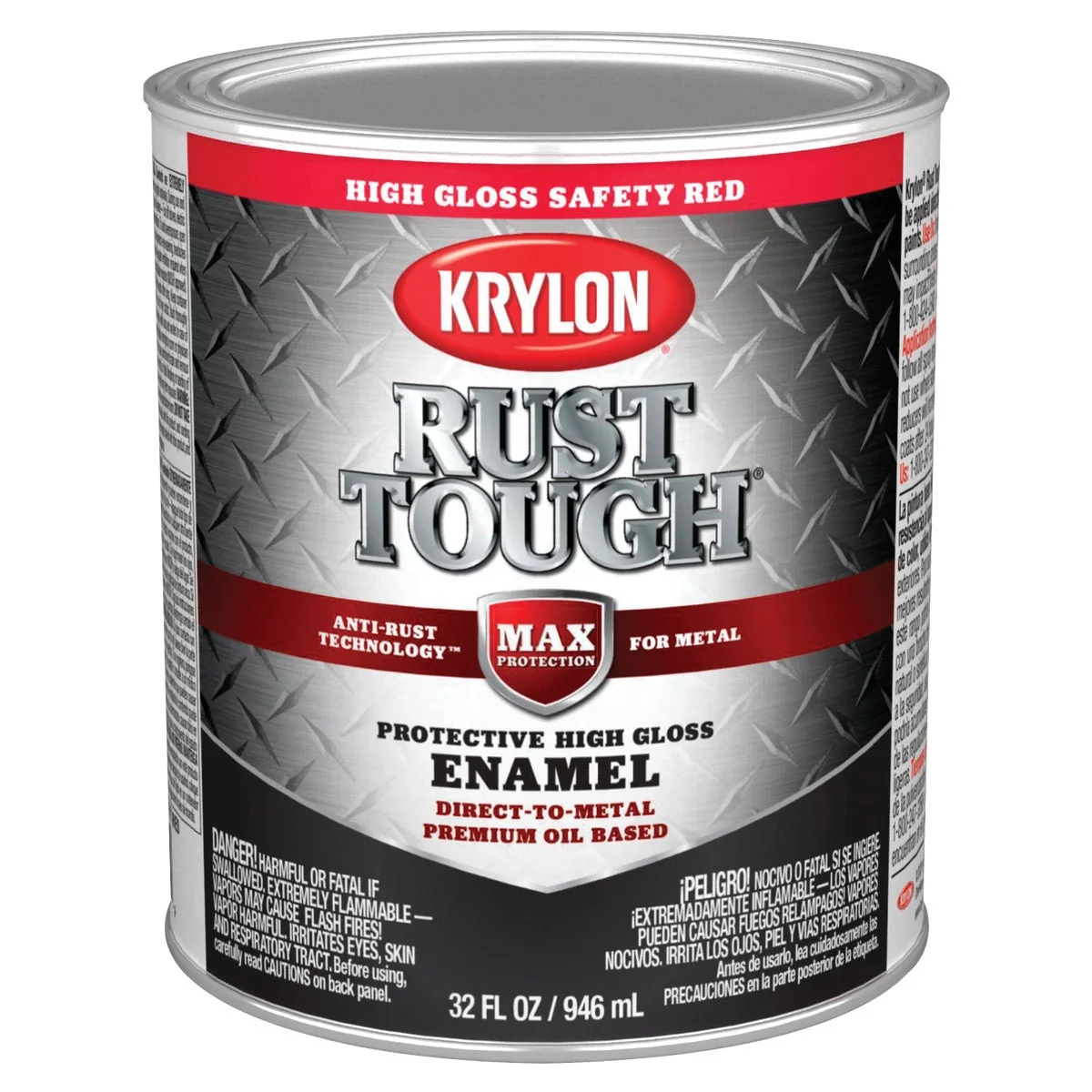 Expertly Made Valspar Oil-Based Gloss Anti-Rust Armor Safety Color Rust Control Enamel Safety Red 1 Qt. Environmentally Friendly