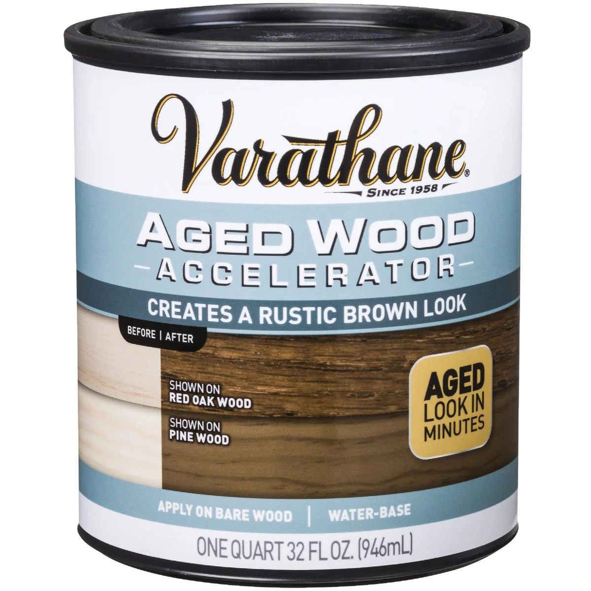 Efficient Varathane Aged Wood Accelerator Stain Brown 1 Qt. Elite