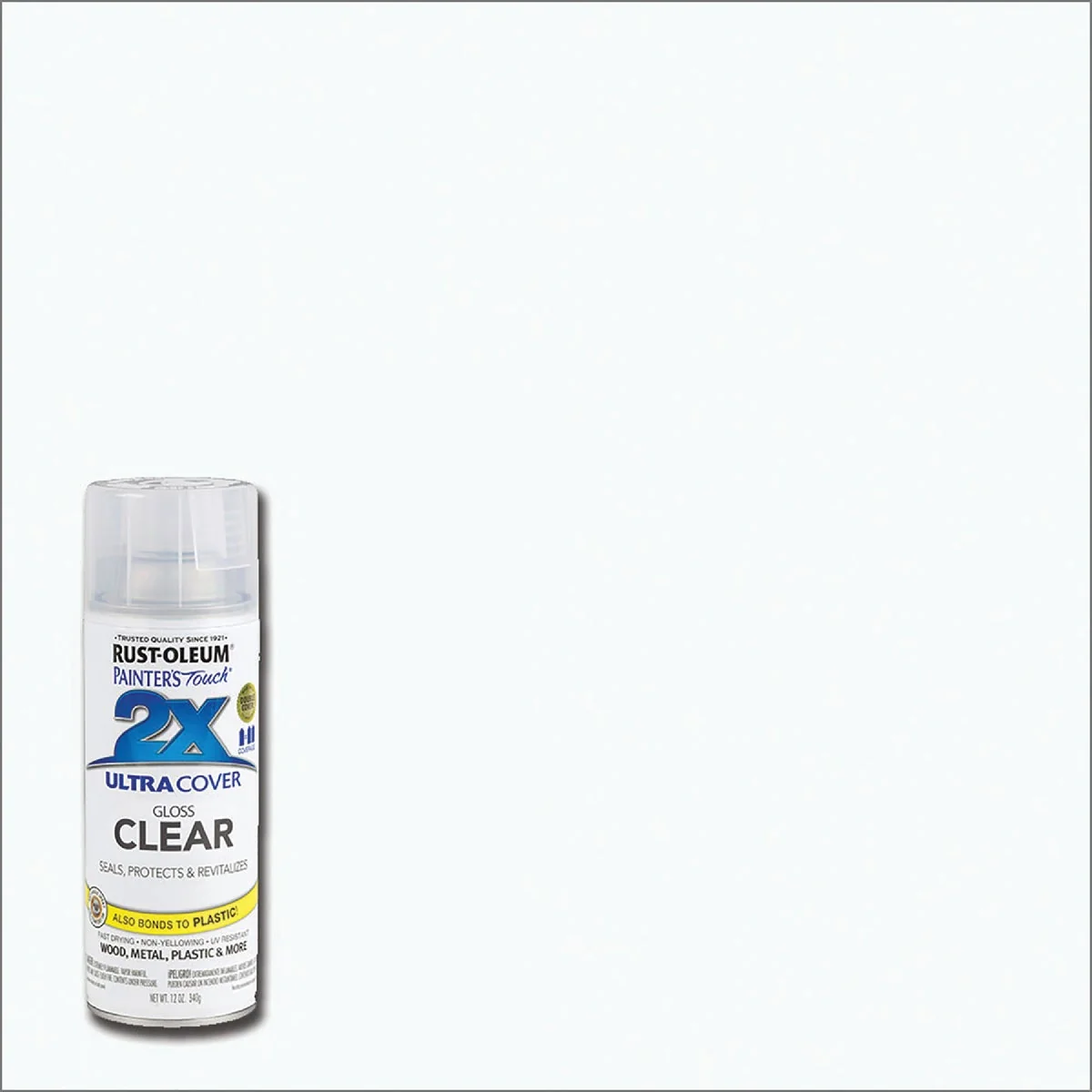 Fast Rust-Oleum Painter's Touch 2X Ultra Cover Clear 12 Oz. Gloss Finish Spray Paint Clear Effective