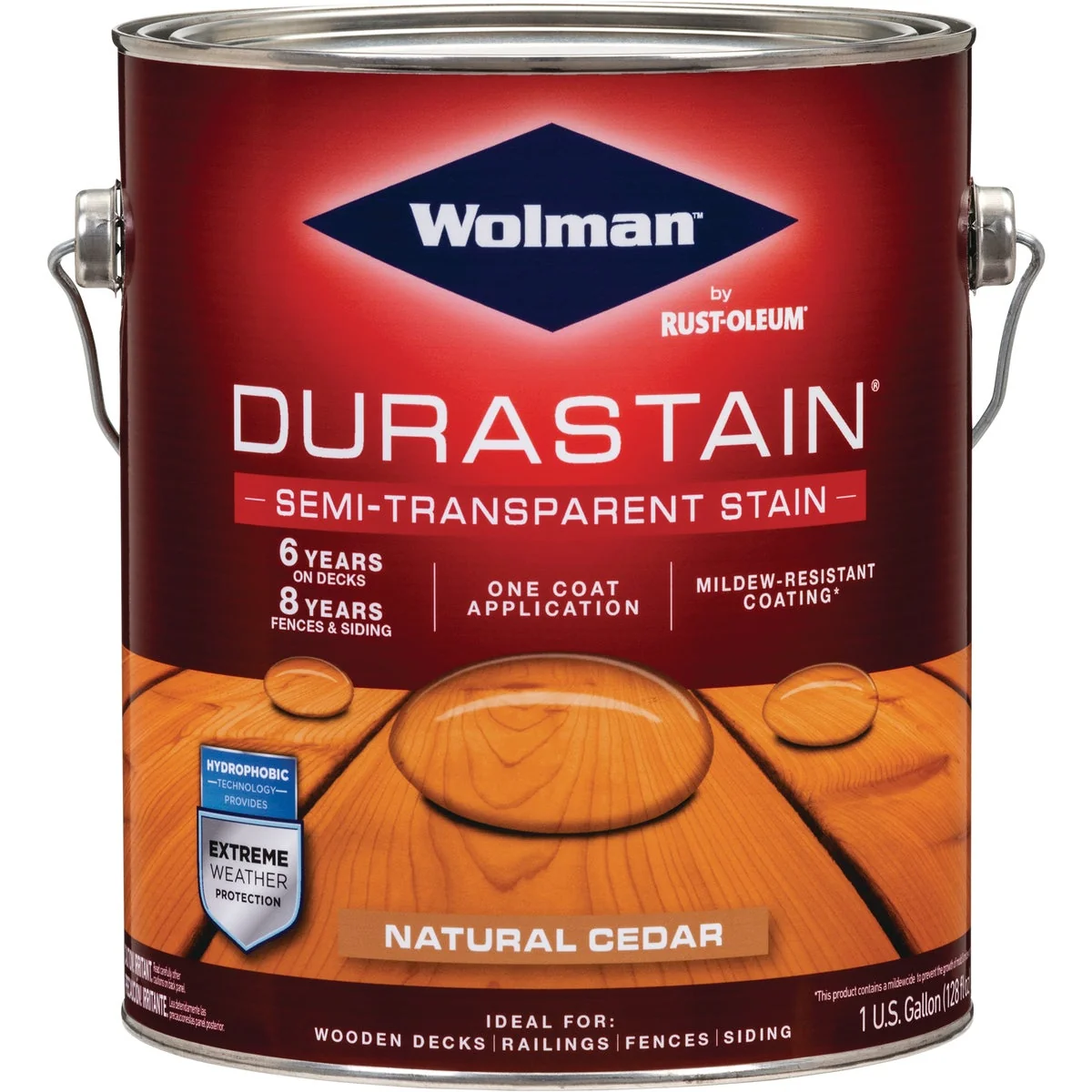 Minimalist Wolman DuraStain One Coat Semi-Transparent Wood Exterior Stain Natural Cedar 1 Gal. Genuine