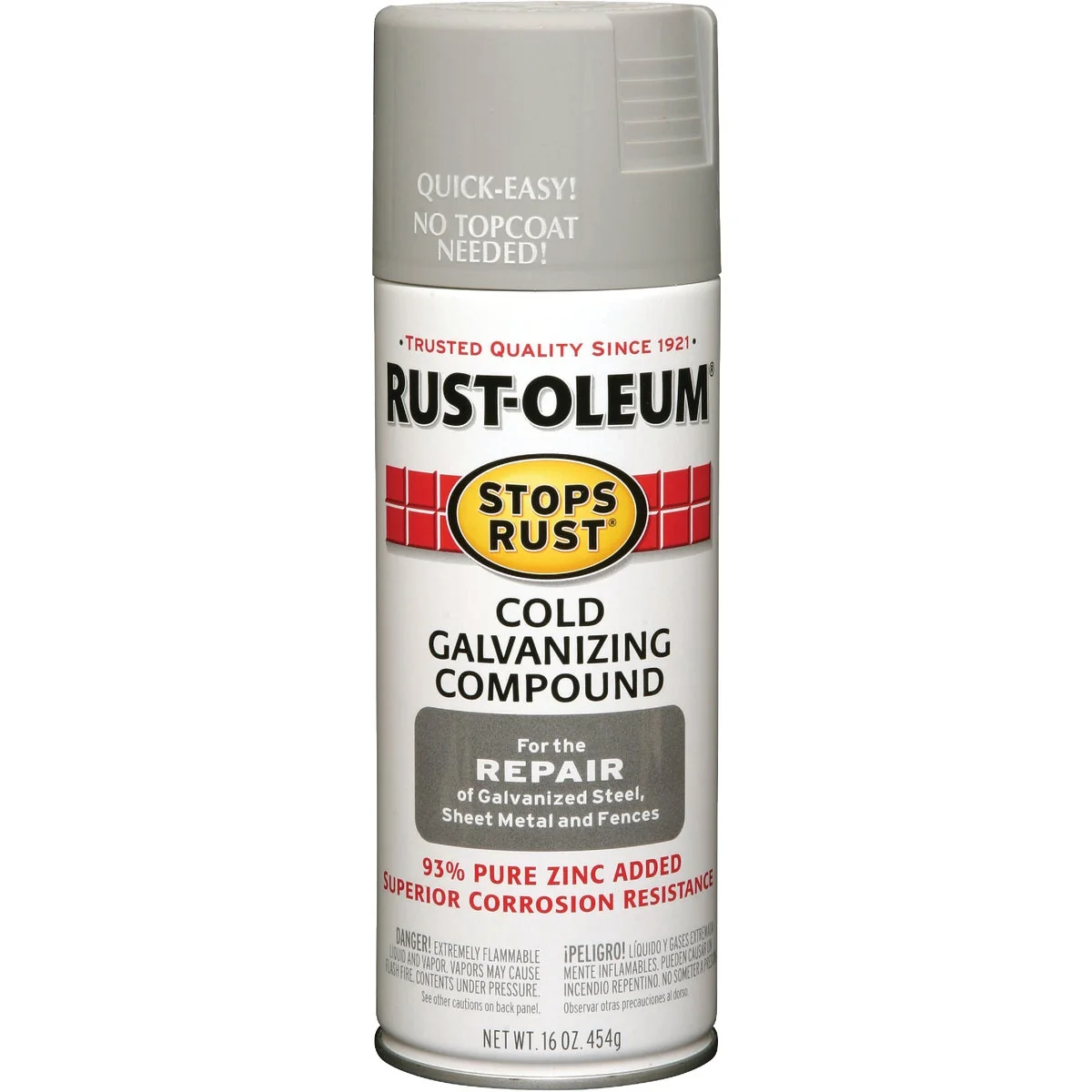 Expertly Made Rust-Oleum Stops Rust Gray Galvanized 16 Oz. Anti-Rust Spray Paint Reliable