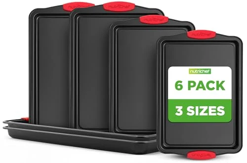 Reusable Nonstick Baking Pans Set 6 Count Solid