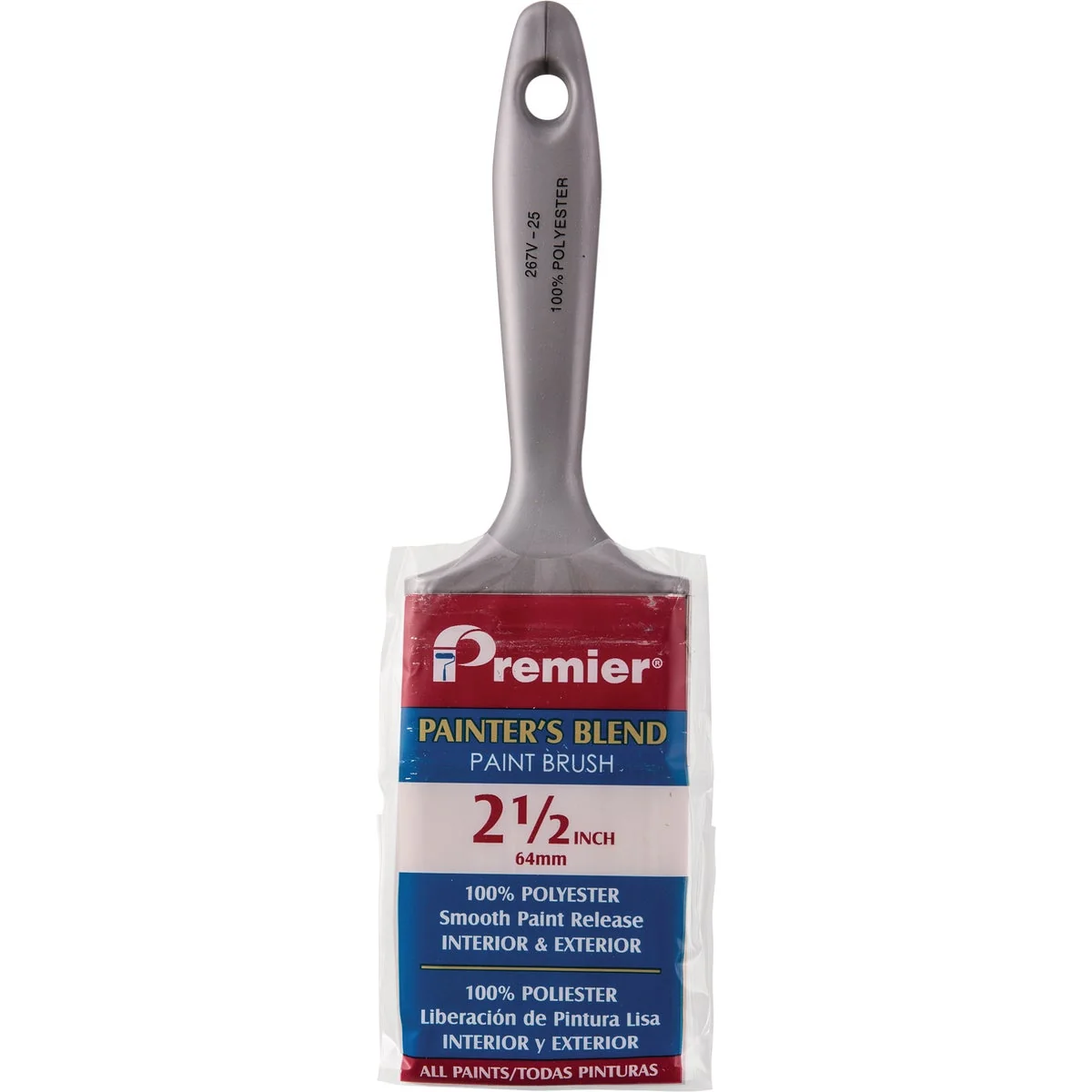 Fine Premier Painter's Blend 2-1 2 In. Flat Paint Brush Quality