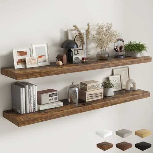 Trendy 72 Inch Floating Shelves 2 Count Certified