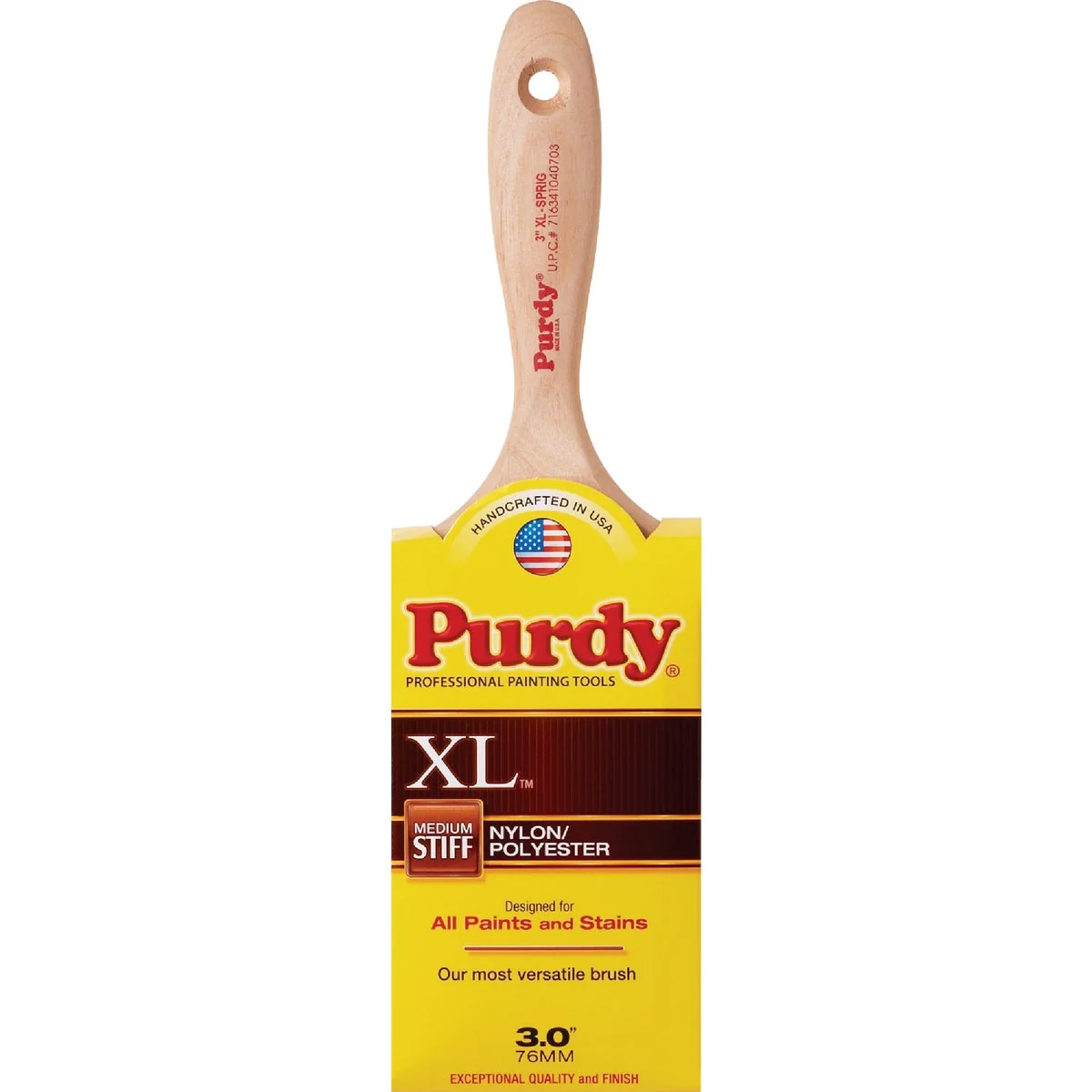 Expertly Made Purdy XL Sprig 3 In. Flat Trim Paint Brush High-Performance
