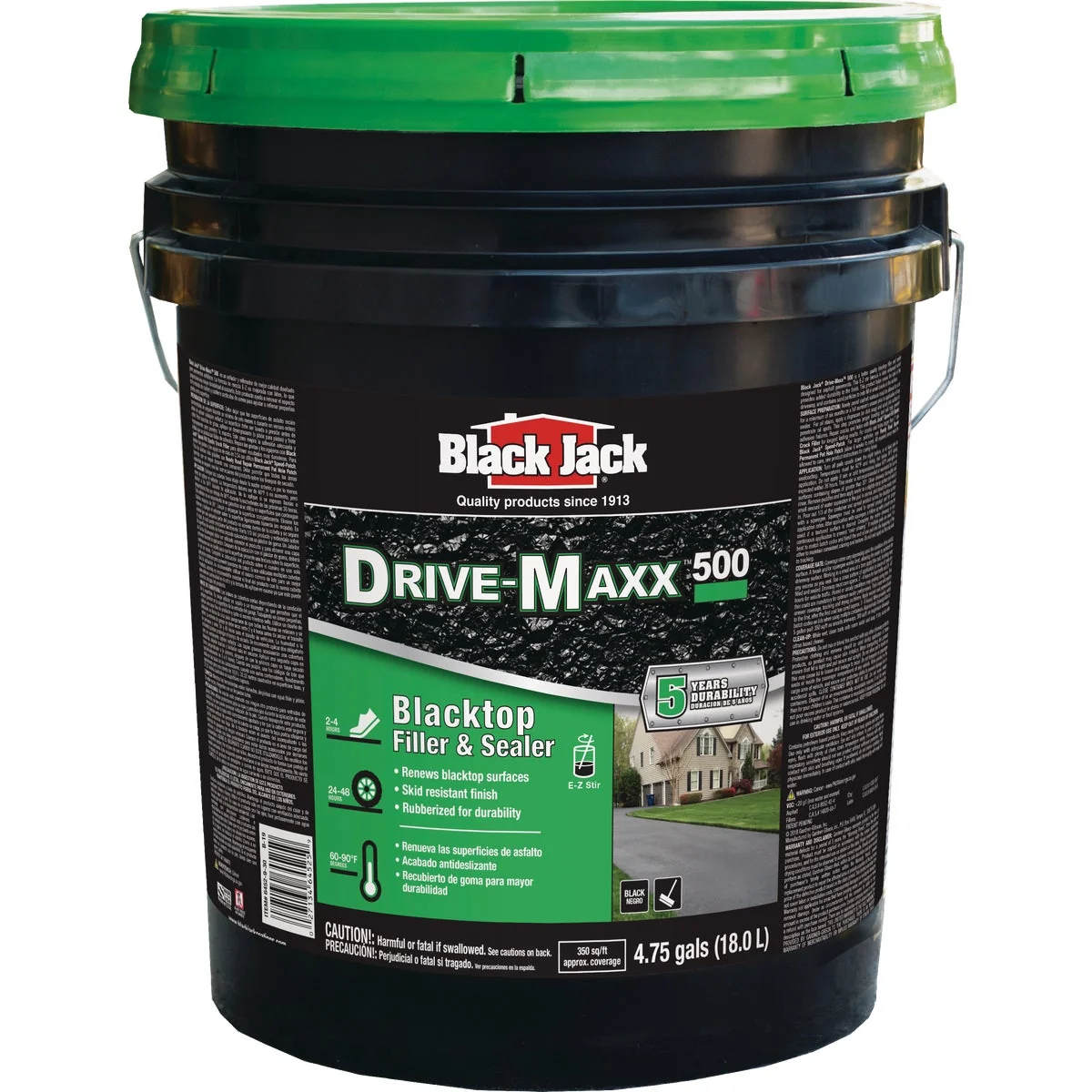 Excellent Black Jack Drive-Maxx 5 Gal. 5 Yr. 500 Fast Dry Filler and Sealer Organic
