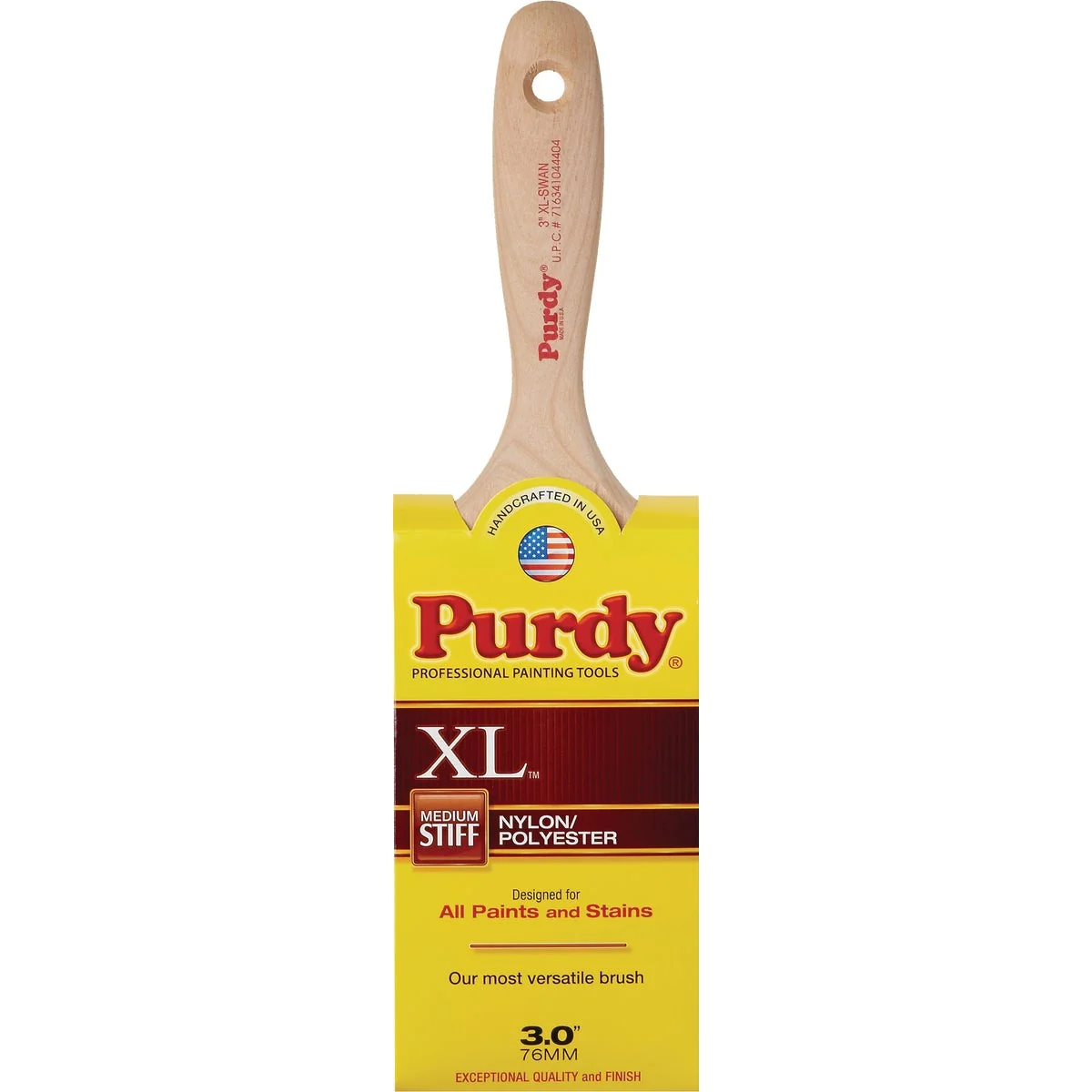 Carefully Designed Purdy XL Swan 3 In. Flat Wall Paint Brush Durable