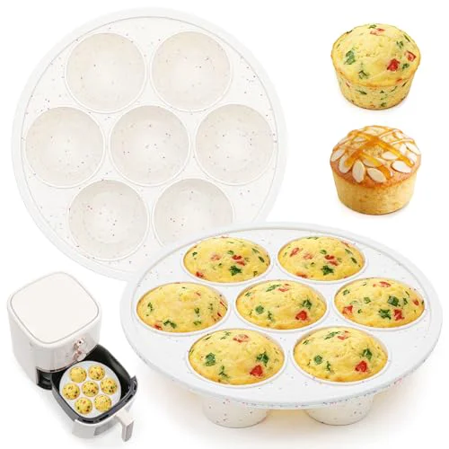 Fashionable Silicone Air Fryer Muffin Pan with Reinforced Frame 2 Count Original Design