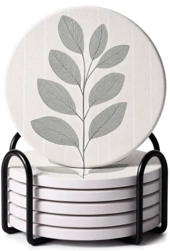 Original Design Ceramic Coasters Set of 6 or 4 Practical