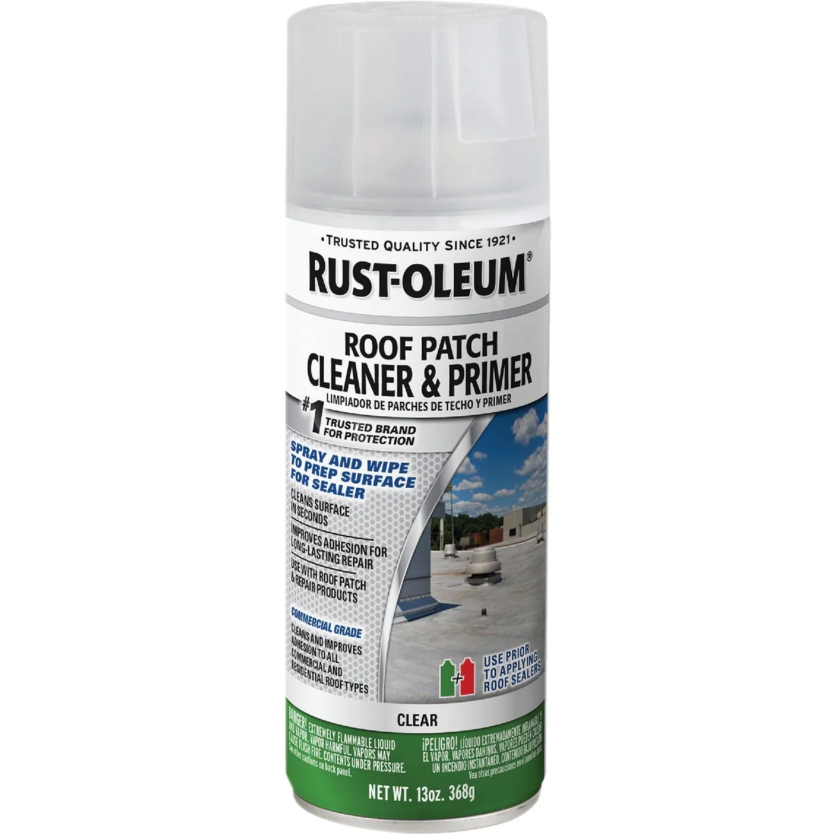 Smart Rust-Oleum 13 Oz. Clear Roofing Patch Cleaner Primer Spray Crafted