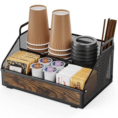 Sophisticated Countertop Coffee Station Organizer Environmentally Friendly