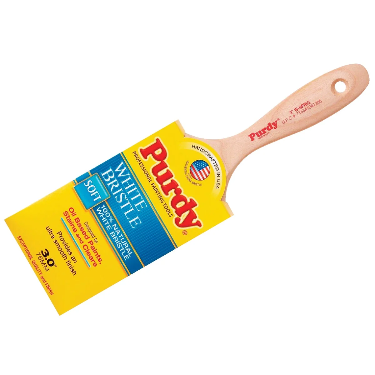 Solid Purdy White Bristle Sprig 3 In. Flat Wall Paint Brush Exceptional