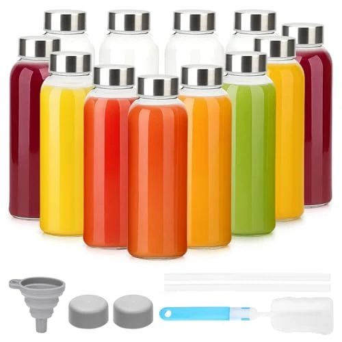 Convenient 10 oz Glass Juice Bottles Dependable