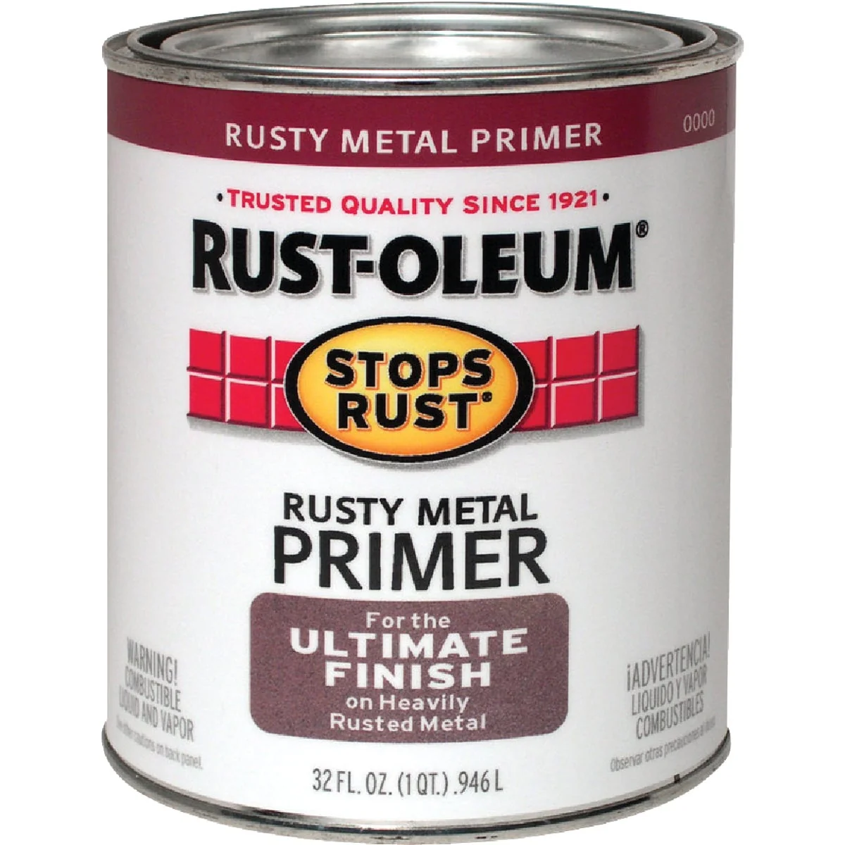 Innovative Rust-Oleum Stops Rust Rusty Metal Primer Red Brown 1 Qt. Fine