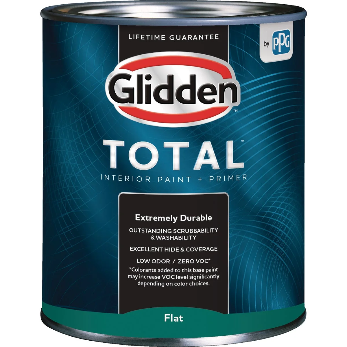 Verified Glidden Total Interior Paint Primer Flat Ultra Deep Base Quart Expertly Made