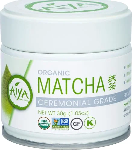 Smooth Aiya Organic Ceremonial Grade Matcha Powder Pure
