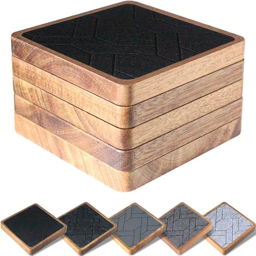 Healthy 5 Pack Coasters for Drinks Absorbent Exceptional