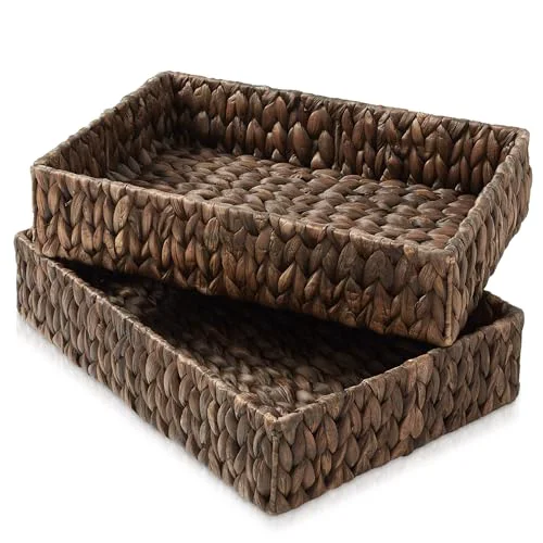 Genuine Set of 2 Bathroom Storage Baskets 2 Count Efficient