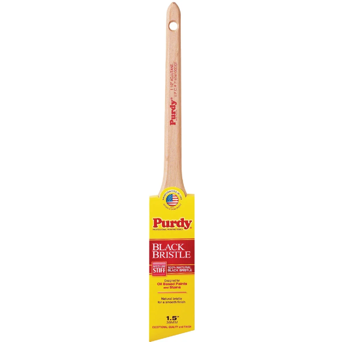 Minimalist Purdy Black Bristle 1-1 2 In. Angular Trim Paint Brush Detailed
