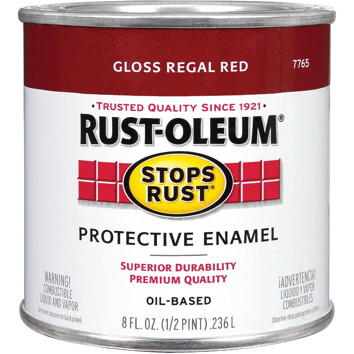 Dependable Rust-Oleum Stops Rust Oil Based Gloss Protective Rust Control Enamel Regal Red 1 2 Pt. Exceptional