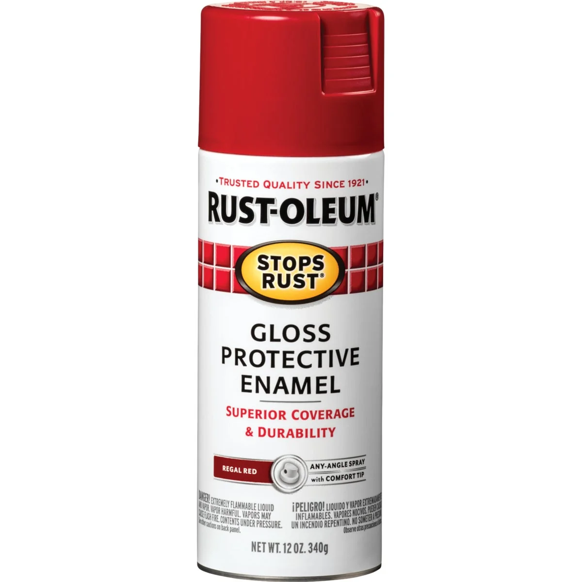 Breathable Rust-Oleum Stops Rust Regal Red Gloss 12 Oz. Anti-Rust Spray Paint Consistent