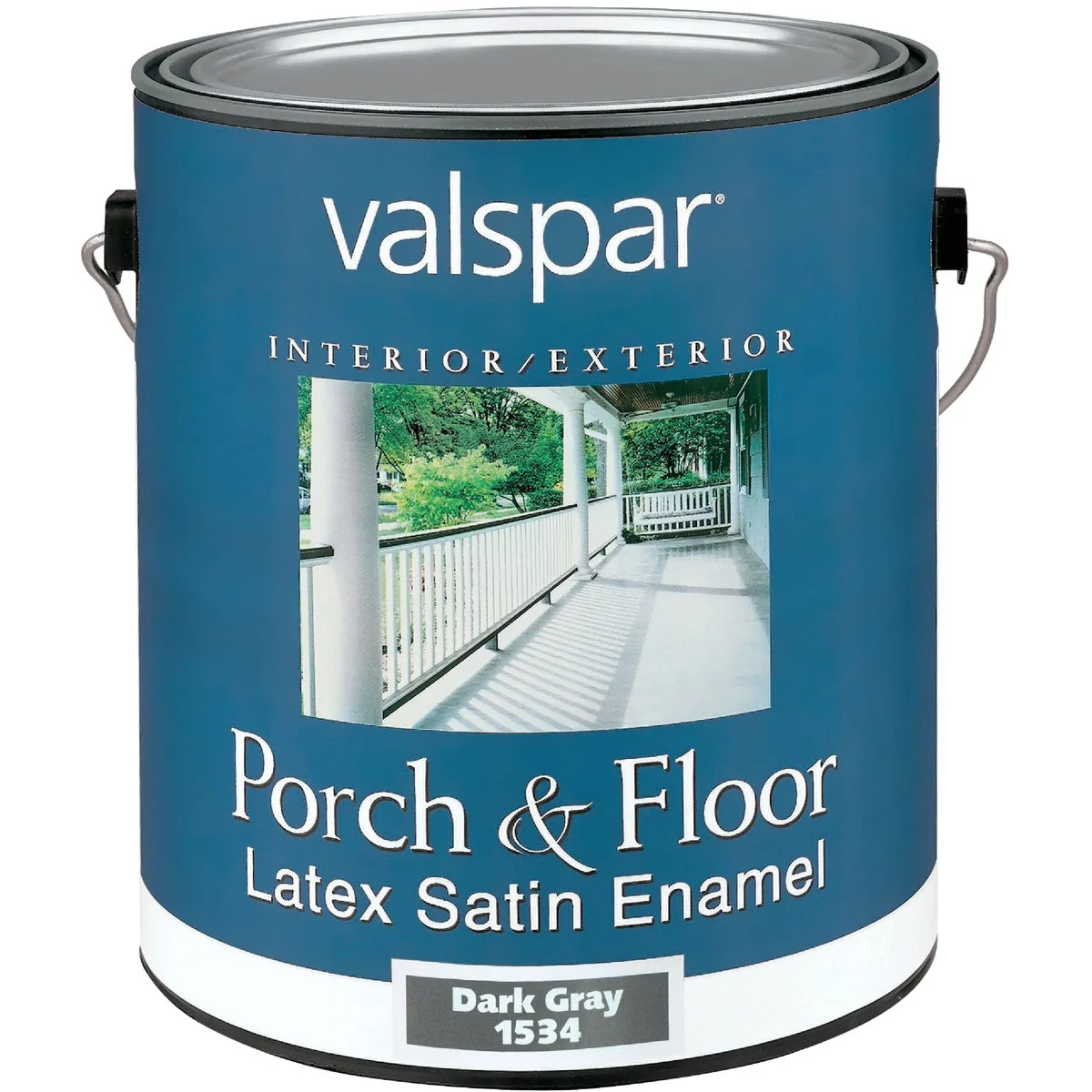 Verified Valspar 1 Gal. Dark Gray Self Priming Latex Satin Porch Floor Enamel Organic