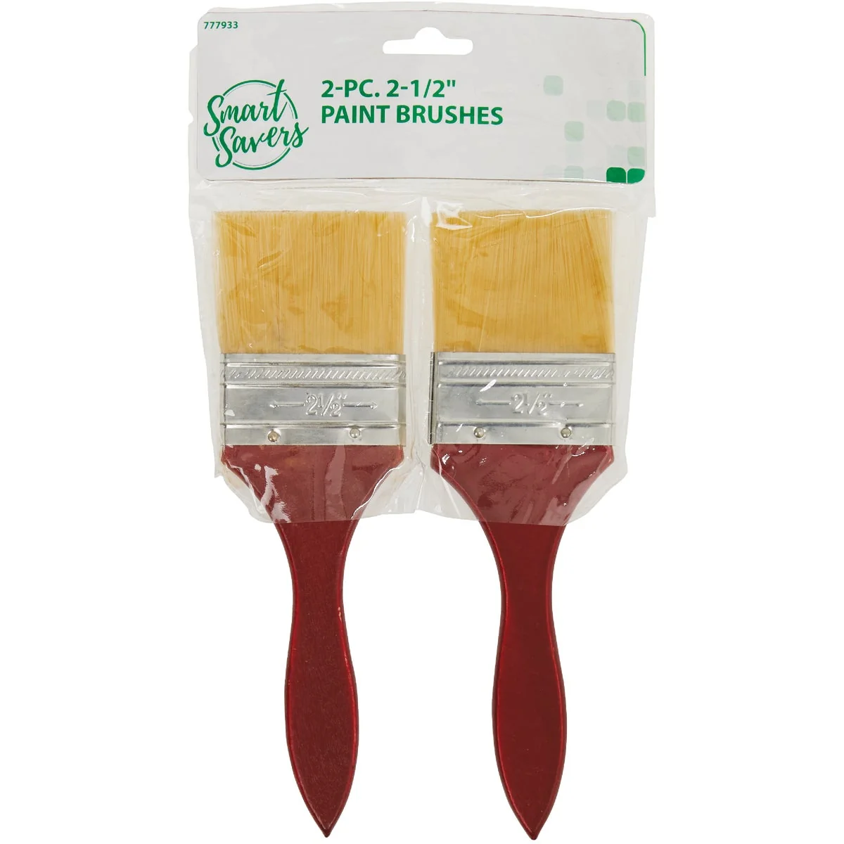 Sophisticated Smart Savers 2-1 2 In. Flat Trim Polyester Paint Brush Set 2-Pack High-Grade