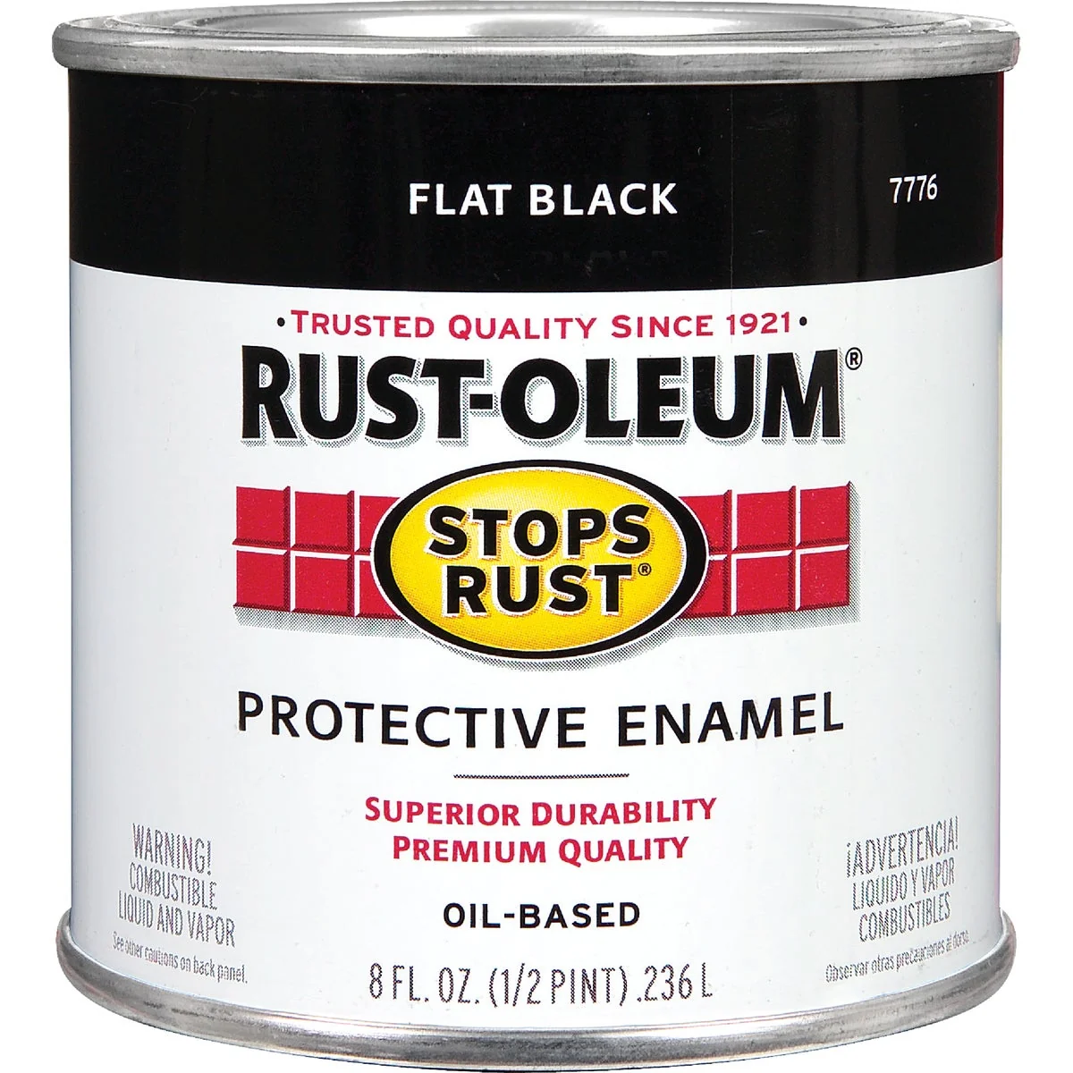 Healthy Rust-Oleum Stops Rust Oil Based Flat Protective Rust Control Enamel Black 1 2 Pt. Breathable
