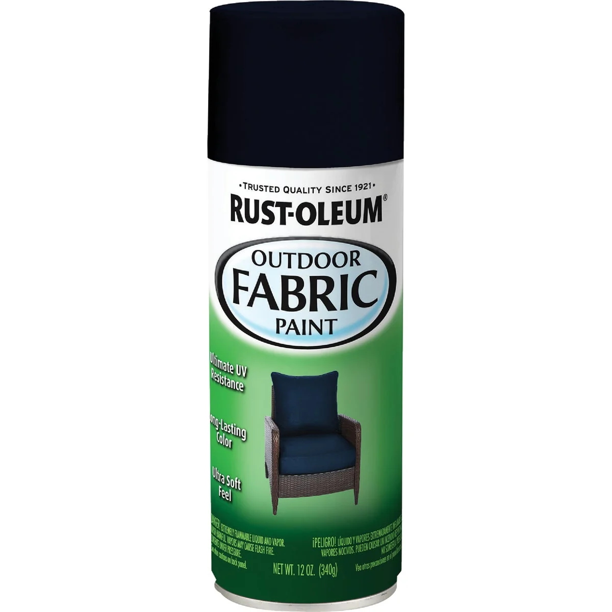 Consistent Rust-Oleum 12 Oz. Flat Matte Outdoor Fabric Spray Paint Navy Classic