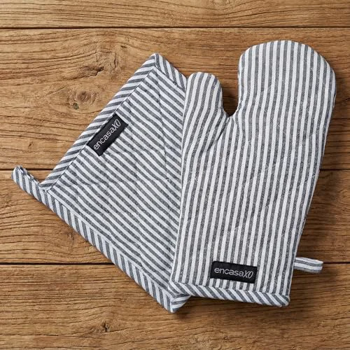 Sophisticated Oven Mitts and Pot Holders Set 2 Count Enhanced
