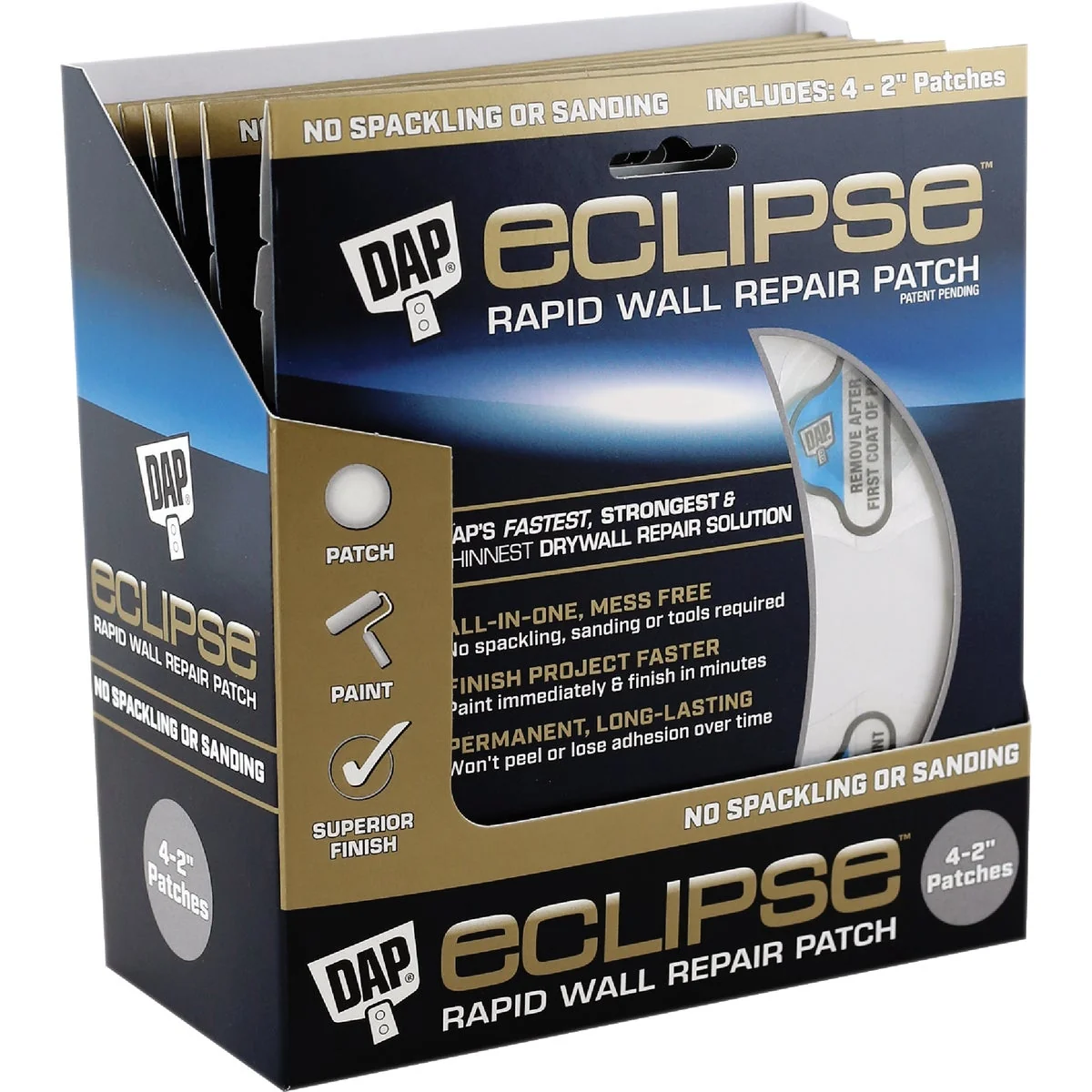 Unique DAP Eclipse 2 In. Rapid Wall Repair Patch Natural