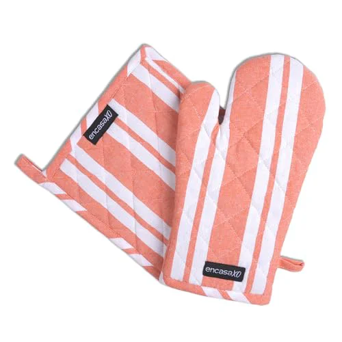Flexible Oven Mitts and Pot Holders Set 2 Count Modern