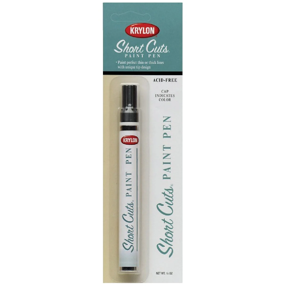 Artisan Krylon Short Cuts 1 3 Fl Oz Black Gloss Paint Pen Sophisticated