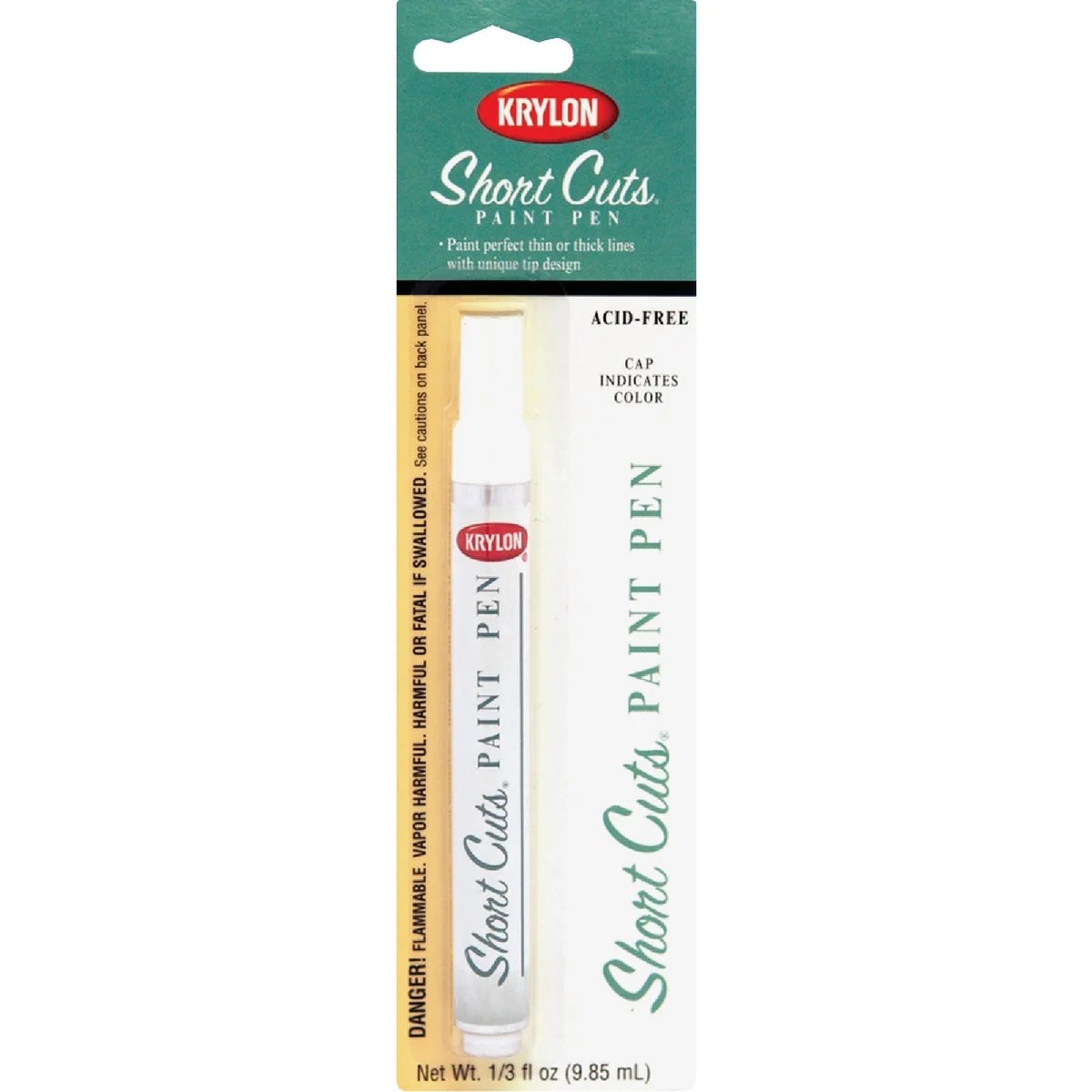 Breathable Krylon Short Cuts 1 3 Fl Oz White Gloss Paint Pen Dependable