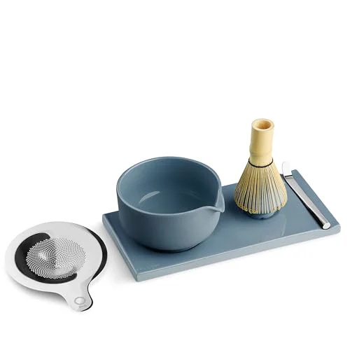 Minimalist Matcha Set 6-Piece Ceramic Matcha Bowl Kit with Display Tray Premium