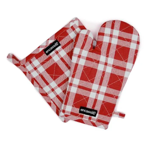 Authentic Oven Mitts and Pot Holders Set 2 Count Green