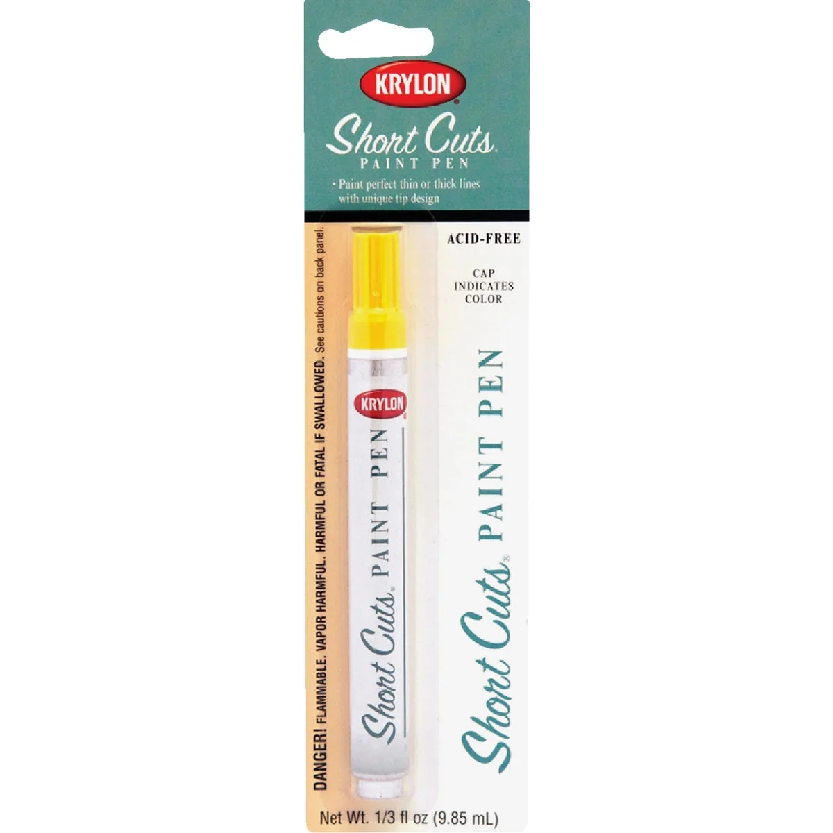 Trendy Krylon Short Cuts 1 3 Fl Oz Sun Yellow Gloss Paint Pen Refined